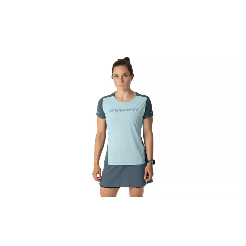 SALEWA Women's Quick-Dry Dynafit Alpine 2 S/S Tee - Cloud Blue, Size M