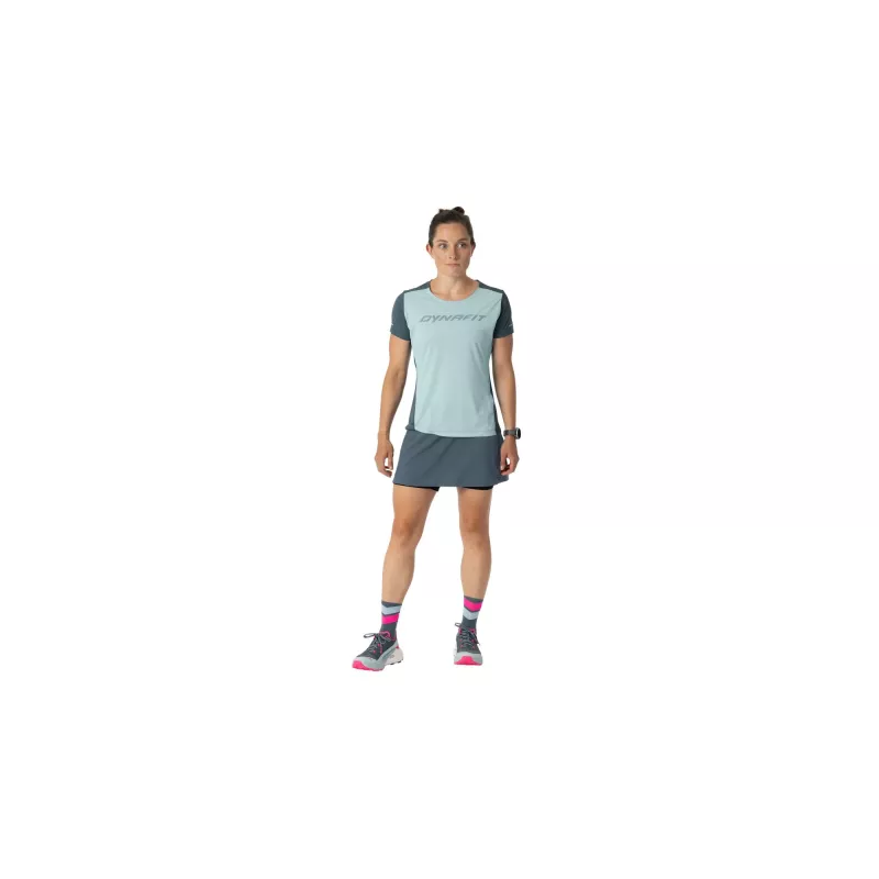 SALEWA Women's Quick-Dry Dynafit Alpine 2 S/S Tee - Cloud Blue, Size M