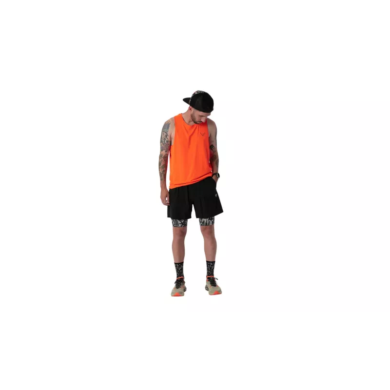 SALEWA Dynafit Trail 2-in-1 Running Shorts - Black Out/Overcast - Size S