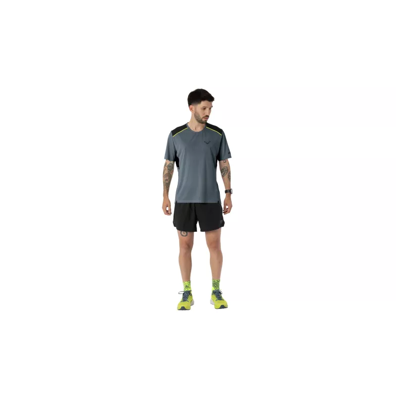 SALEWA Dynafit Sky Shirt Running T-Shirt - Cinder - Size L
