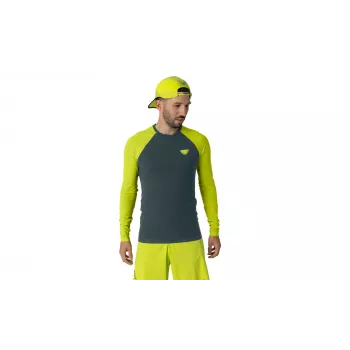 Salewa Dynafit Ultra S-Tech L/S Tee - Ultra Yellow, Size S/M