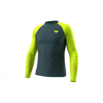 SALEWA Dynafit Ultra S-Tech L/S Tee - Ultra Yellow, Size L/XL