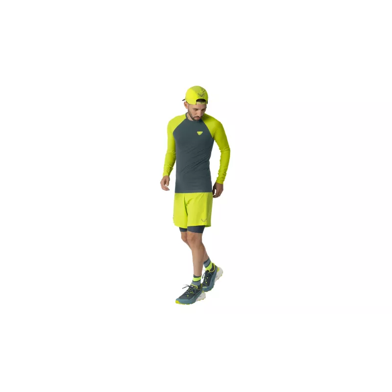 SALEWA Dynafit Ultra S-Tech L/S Tee - Ultra Yellow, Size L/XL