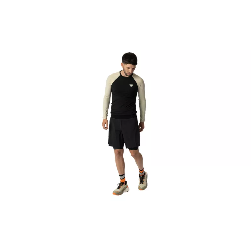 SALEWA Dynafit Ultra S-Tech L/S Tee - Overcast - Vyriški ilgarankoviai bėgimo marškinėliai