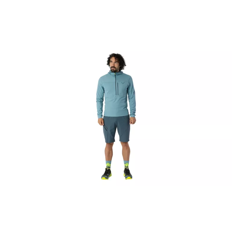 SALEWA Dynafit Traverse Thermal 1/2 Zip Mid-Layer Fleece - Smoke Blue - Size L