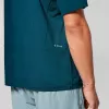 Salewa Pedroc Dry Hyb T-Shirt Pond Blue M