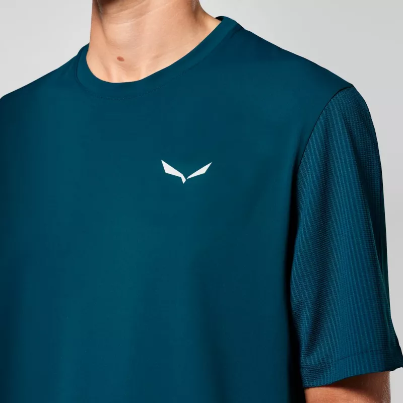 Salewa Pedroc Dry Hyb T-Shirt Pond Blue M