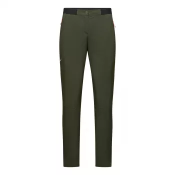 Salewa Pedroc 5 Dst Pant Women's Softshell Pants - Dark Olive, Size M