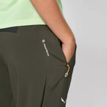 Salewa Pedroc 5 Dst Pant Women's Softshell Pants - Dark Olive, Size M