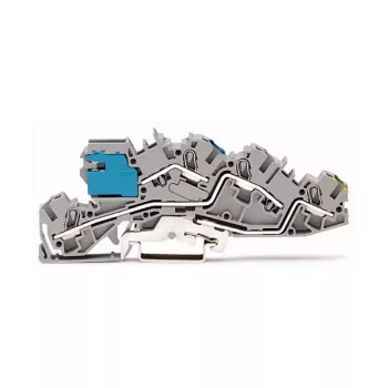 WAGO 2005-7641 TOPJOB S Through Terminal Block, 6 mm², Gray, 800 V, 41 A