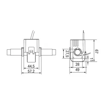 WAGO 855-4105/250-101 Skiriamasis srovės transformatorius 250/1A 1 klasė