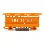 WAGO 221-500 Montavimo laikiklis 221 serijos jungtims, poliamidas, oranžinis, 17,5 mm x 25,5 mm x 77,6 mm