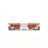 WAGO 221-2401 Inline Splicing Connector, 2-Conductor, 0.2-4 mm², 600 Pieces, Transparent/Orange