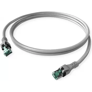 ZVK GMBH DualBoot Cat.6A S/FTP Push-Pull Patch Cable, Grey, 7,5 m