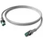 ZVK GMBH DualBoot Cat.6A S/FTP Push-Pull Patch Cable, Grey, 7,5 m