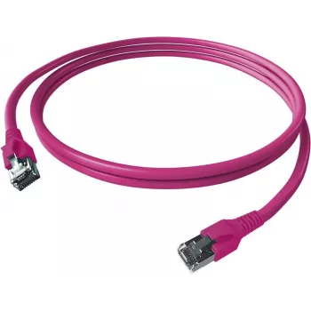 EasyLan FlexBoot Cat.6A S/FTP Patch Cable Purple 7.5m