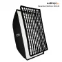 Walimex Pro Softbox Essential 80x120 cm stačiakampė softbox su Bowens laikikliu, sidabriniu vidumi, difuzoriais, nešiojimo krepšiu