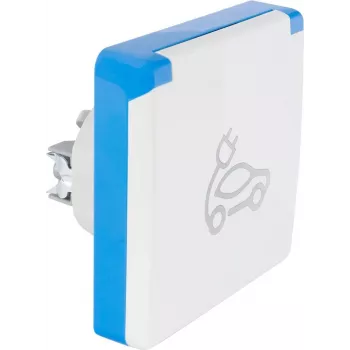 BACHMANN Schuko automatinis įkrovimo lizdas įleidžiamas juodas