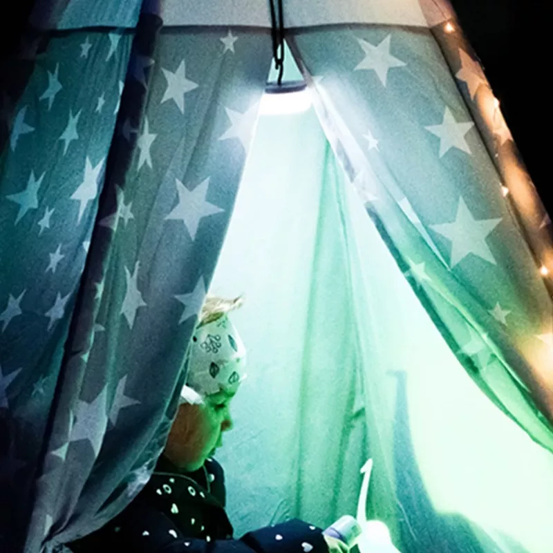 Ledlenser KIDCAMP 6 vaikiškas stovyklavimo žibintuvėlis, žalias