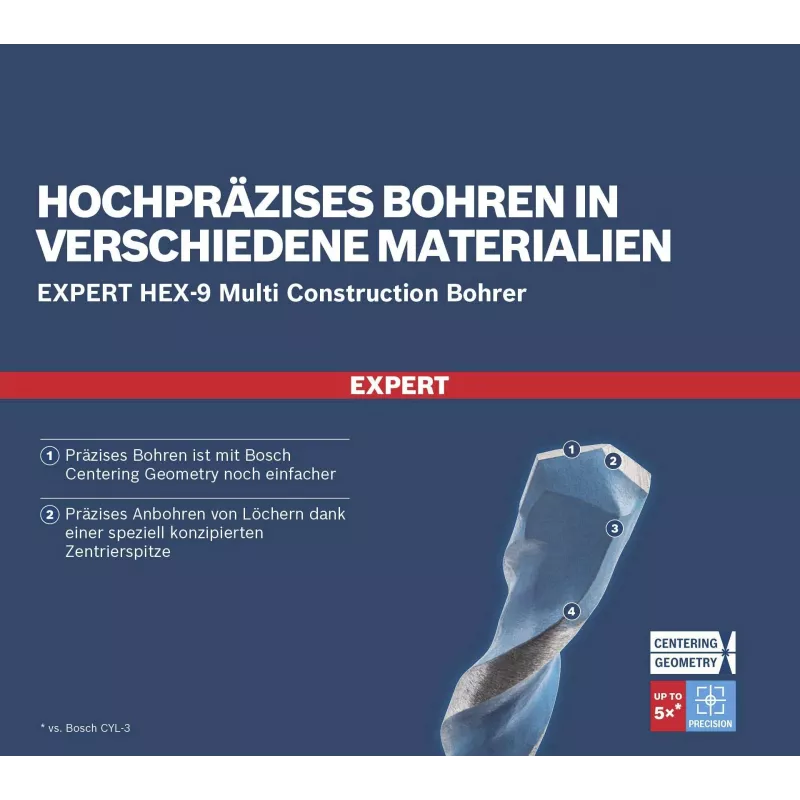 BOSCH EXPERT HEX-9 Multi Construction Gręžtukų Rinkinys 8 vnt. (2608901455)