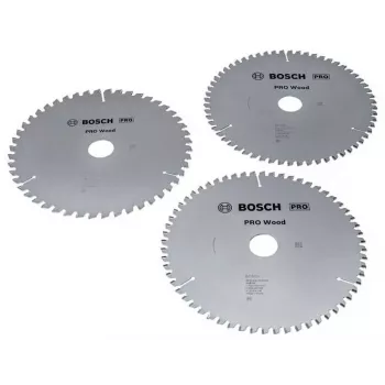 BOSCH POWERTOOLS PRO Wood Circular Saw Blade 216 mm (3-Piece Promo Pack)