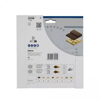 BOSCH POWERTOOLS PRO Wood Cordless Circular Saw Blade 165 mm (2-Piece Promo Pack)