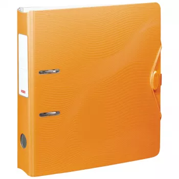 BRUNNEN WAVE Lever Arch File Orange Plastic 7,0 cm DIN A4
