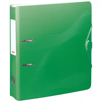 BRUNNEN WAVE Lever Arch File Green Plastic 7,0 cm DIN A4