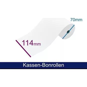 ARTDEV Kasos aparato juosta - standartinis popierius HF 114 70 12 B/D/K apie 48 m