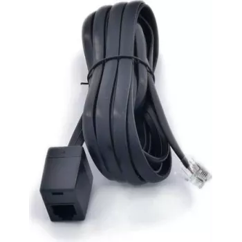 ARTDEV RJ12 ilginimo laidas 10m juodas - Telefono ilginimo laidas