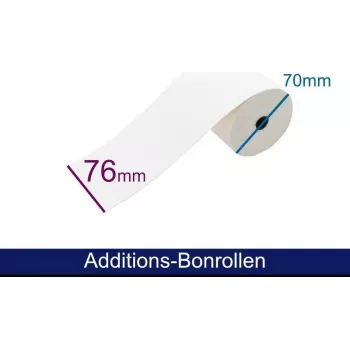 ARTDEV 2-Ply Carbonless Paper Roll 76mm x 25m White/Yellow for Impact Printers