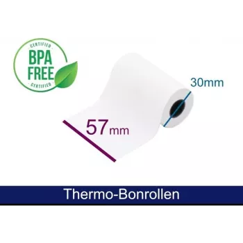 ARTDEV Thermal Roll - 57 30 12 B/D max./K white 8m