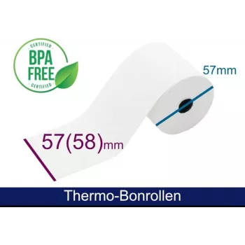 ARTDEV Thermal Roll - 57x58x12 mm, White, 40 m