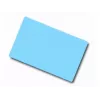 Tuščia PVC kortelė ARTDEV Blank PVC Card - 86 x 54mm 30mil 0.76mm šviesiai mėlyna