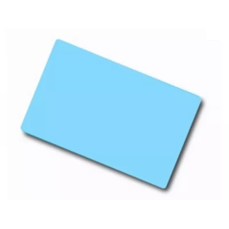 Tuščia PVC kortelė ARTDEV Blank PVC Card - 86 x 54mm 30mil 0.76mm šviesiai mėlyna