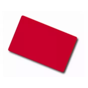 ARTDEV Blank Red PVC Card - 30mil 0,76mm - CR80 - Single