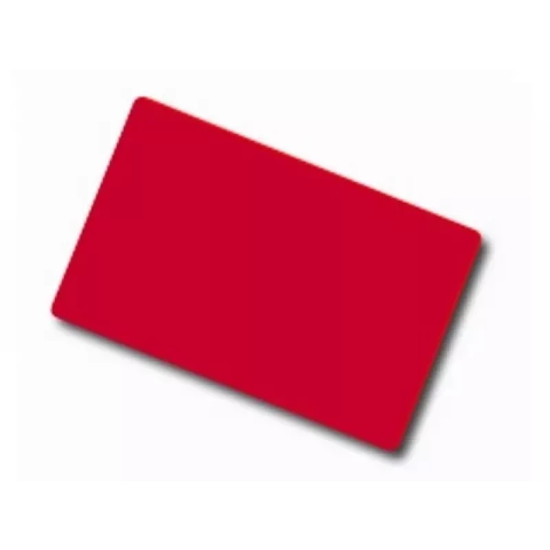 ARTDEV Blank Red PVC Card - 30mil 0,76mm - CR80 - Single