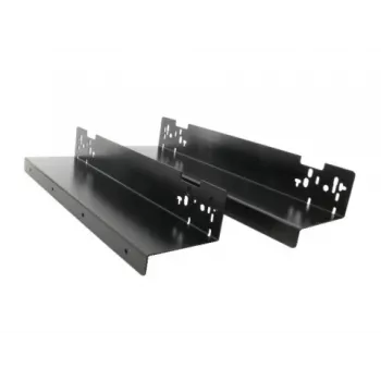 ARTDEV Under-Desk Mount Bracket Set DRW-HLD-3000 Black Steel L-Shape for Power Strips, Mini PCs, Routers