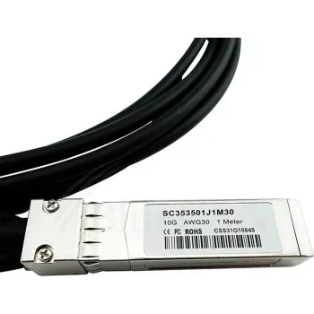 BlueOptics ONS-SC+-10G-CU1-BL Suderinamas SFP+ Tiesioginio Pridėjimo Vario Kabelis 1m Juodas/Sidabrinis