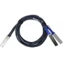 BlueLAN suderinamas Mellanox MCP7H50-V01AR30 pasyvus 200GBASE-CR4 QSFP56 į 2x100GBASE-CR2 QSFP56 tiesioginio prijungimo atšakinis kabelis, 2 m, AWG26