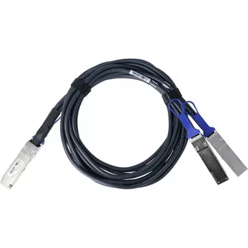 BlueLAN Passive 200GBASE-CR4 QSFP56 į 2x100GBASE-CR QSFP56 Breakout Tiesioginio Pridėjimo Vario Laidas, 1 Metras