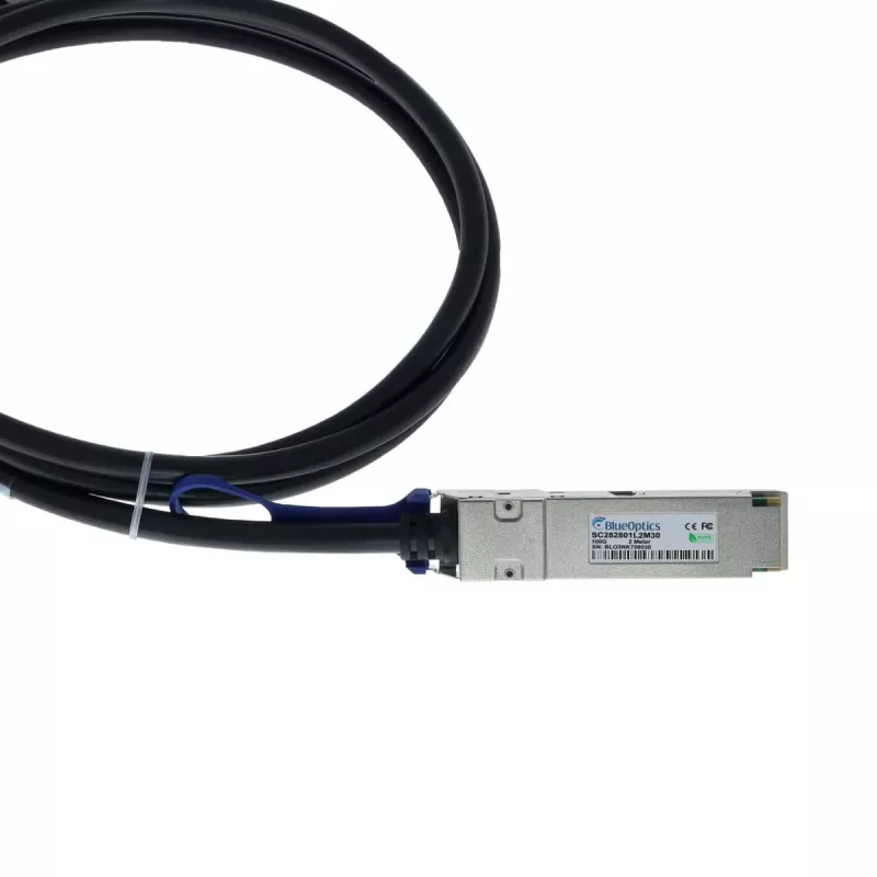 BlueOptics E100G-QSFP-QSFP-P-0301 suderinamas BlueLAN DAC QSFP28 3m pasyvus varinis Twinax kabelis