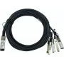 BlueOptics 100G-QSFP-4SFP-3M-BL Suderinamas QSFP į 4xSFP+ DAC Laidas 3m