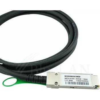 BlueLAN 40GBASE-CR4 QSFP+ į 4x10GBASE-CR SFP+ atšakinis tiesioginio prijungimo laidas, 3 m, pasyvus varinis, AWG30, suderinamas su Extreme Networks AA1404035-E6