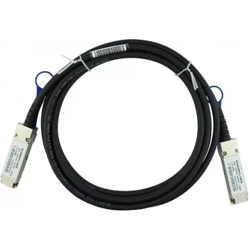 BlueOptics Compatible Amphenol NDAAFF-0007 BlueLAN SC282801L3M26 QSFP28 Direct Attach Copper Cable, 100GBASE-CR4, Infiniband EDR, 26AWG, 3 Meter (NDAAFF-0007-BL)