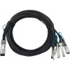 BLUEOPTICS Supermicro CBL-NTWK-0988-Q28M1 Suderinamas BlueLAN Pasyvus 100GBASE-CR4 QSFP28 į 4x25GBASE-CR SFP28 Breakout Kabelis, 1m, AWG26