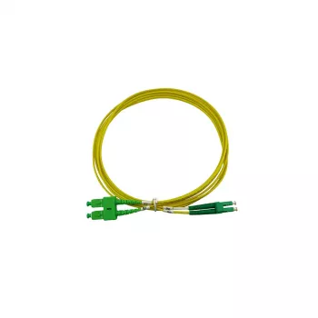 BlueOptics Duplex Fiber Optic Patch Cable LC-APC/SC-APC Singlemode OS2 2 Metres
