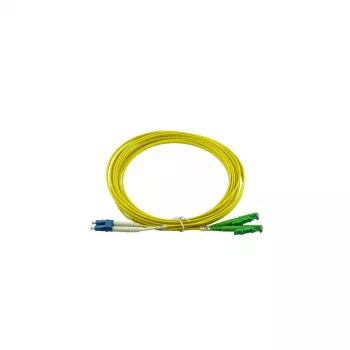 BlueOptics Duplex šviesolaidinis jungiamasis kabelis, LC-UPC – E2000-APC, vienmodis OS2, 1 m, mėlyna/žalia