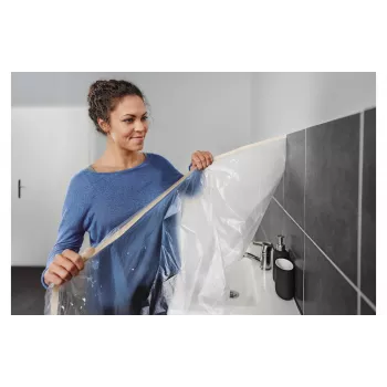 Tesa Easy Cover Economy Maskavimo Plėvelė su Lipnia Juosta 17 m x 2.60 m 1 Ritinys