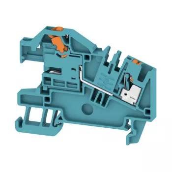 Weidmüller AITB 2.5 BB NDT BL Neutral Conductor Disconnect Terminal Block, Blue, 2,5 mm², Screw Connection